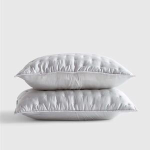 QUINCE Bamboo Dream Quilted Sham Set Standard Light Grey